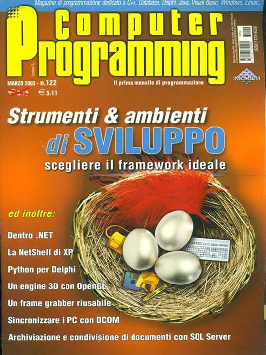 Computer Programming n. 122/marzo 2003 - copertina