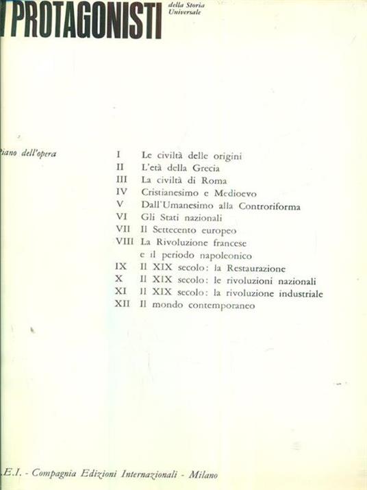 I protagonisti della storia universale II l'età della Grecia - copertina