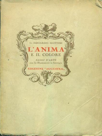 L' anima e il colore - Edoardo Mottini - copertina