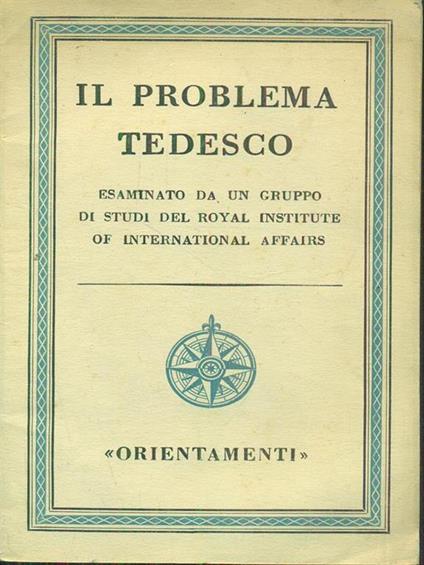 Il problema tedesco - copertina