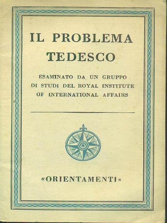 Il problema tedesco - copertina