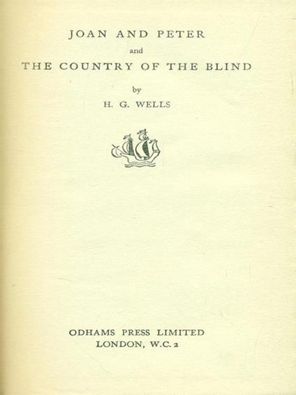 Joan and Peter and the countryof the blind - copertina