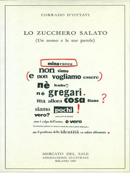 Lo zucchero salato - copertina