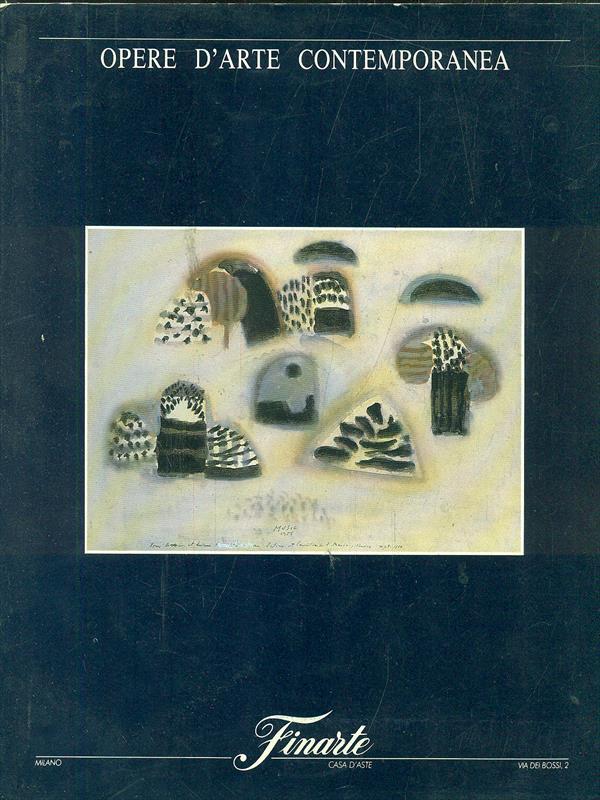 Asta 693. Opere d'arte contemporanea. Milano 7 giugno 1989