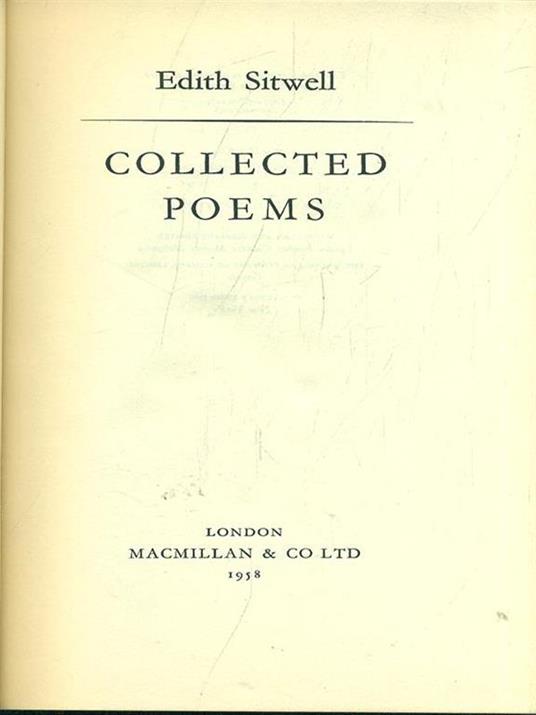 Collected Poems - copertina