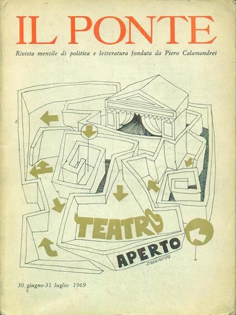 Il Ponte Anno XXV - N 6-7 Giugno-luglio 1969 - copertina