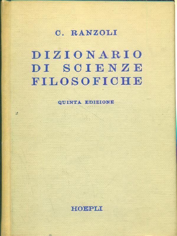 Dizionario di scienze filosofiche