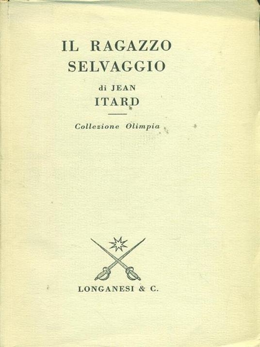 Il ragazzo selvaggio - Jean Itard - copertina
