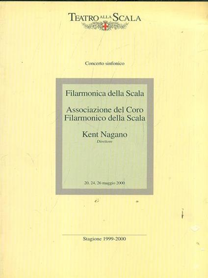 Concerto sinfonico. Filarmonica della Scala Stagione 1999/2000 - copertina