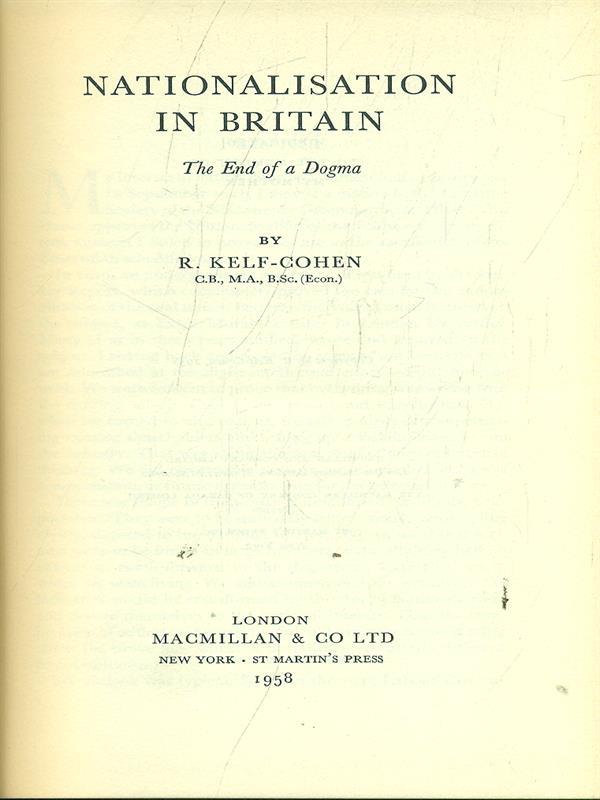 Nationalisation in Britain