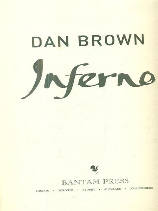 Inferno - Dan Brown - copertina