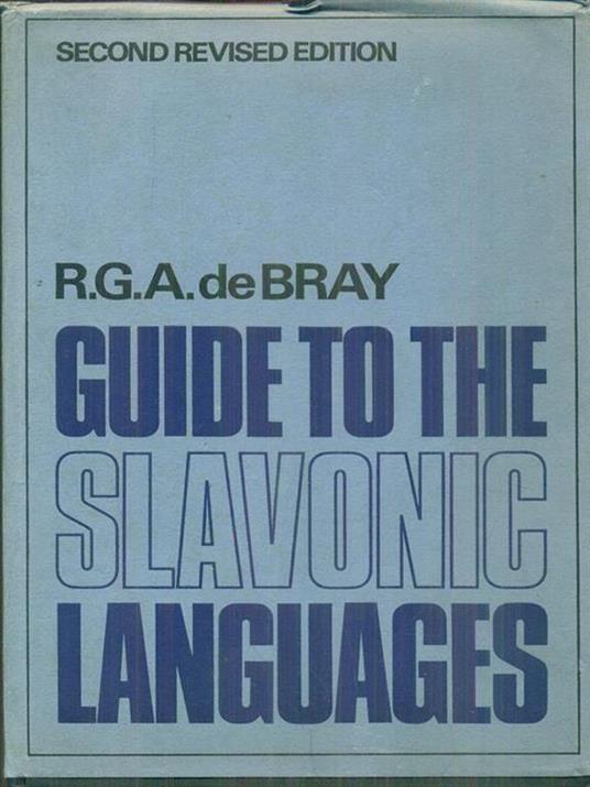 Guide to the slavonic Languages - copertina
