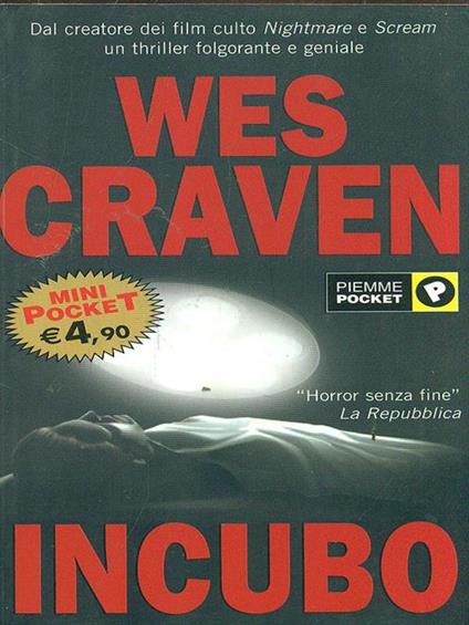 Incubo - Wes Craven - copertina