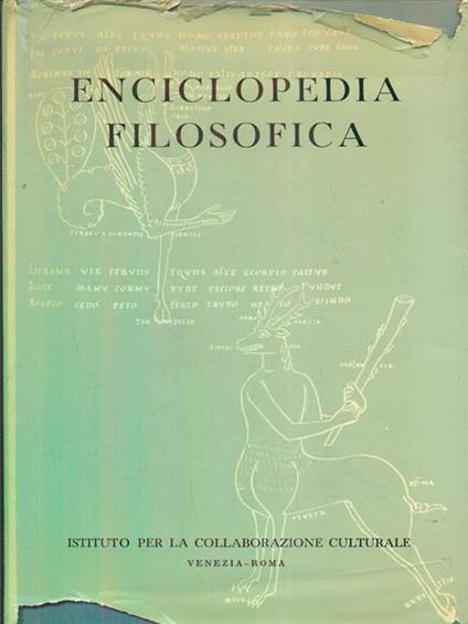 Enciclopedia filosofica - copertina