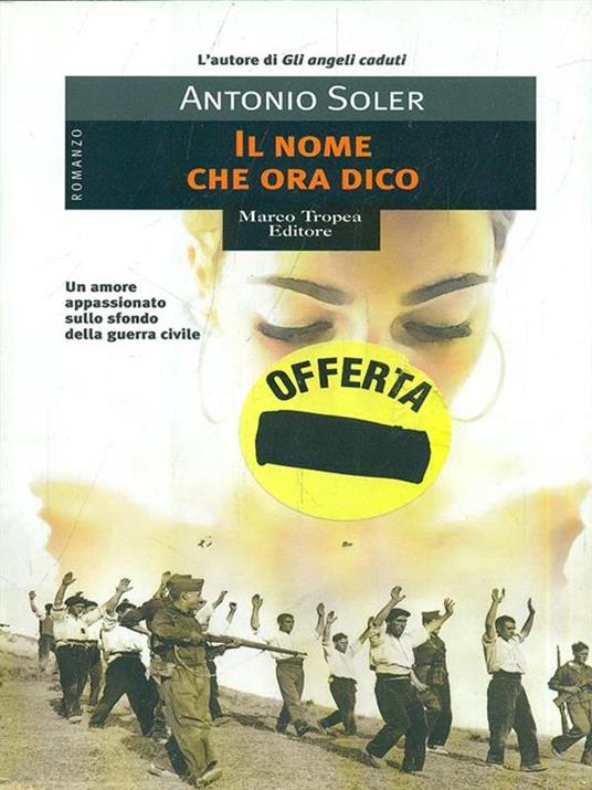 Il nome che ora dico - Antonio Soler - copertina