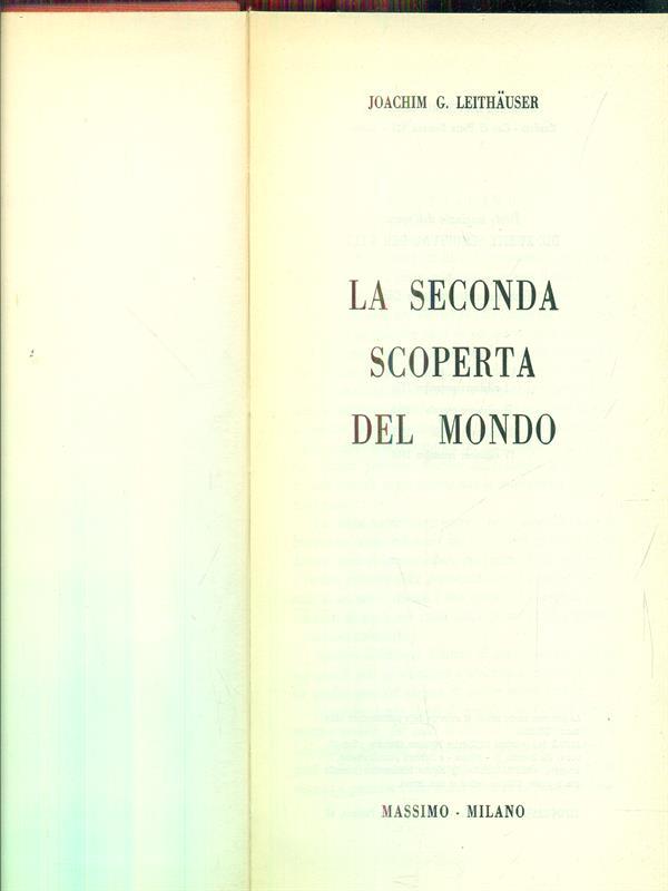 La seconda scoperta del mondo