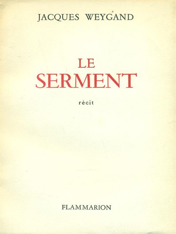 Le serment