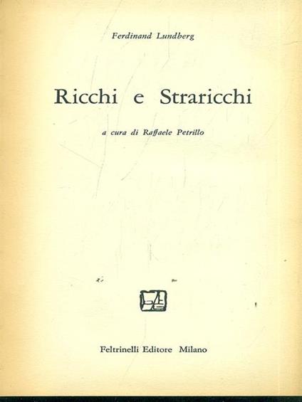 Ricchi e Straricchi - copertina