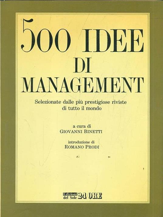 500 idee di management - copertina