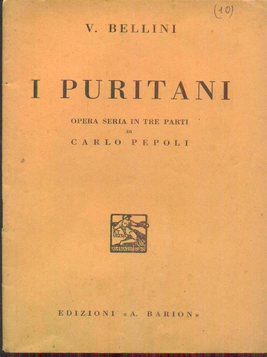 I puritani - Vincenzo Bellini - copertina