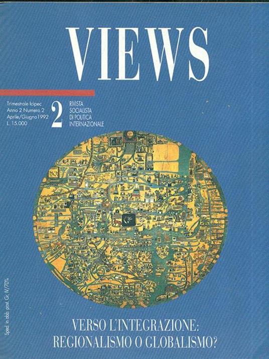 Views 2/1992 Verso l'integrazione: regionalismo o globalismo? - copertina