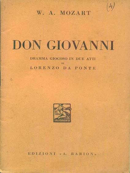 Don Giovanni - copertina