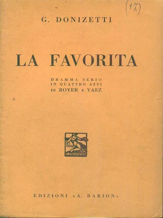 La favorita - Royer,Vaez - copertina