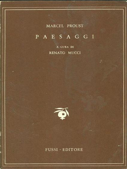 Paesaggi - Marcel Proust - copertina