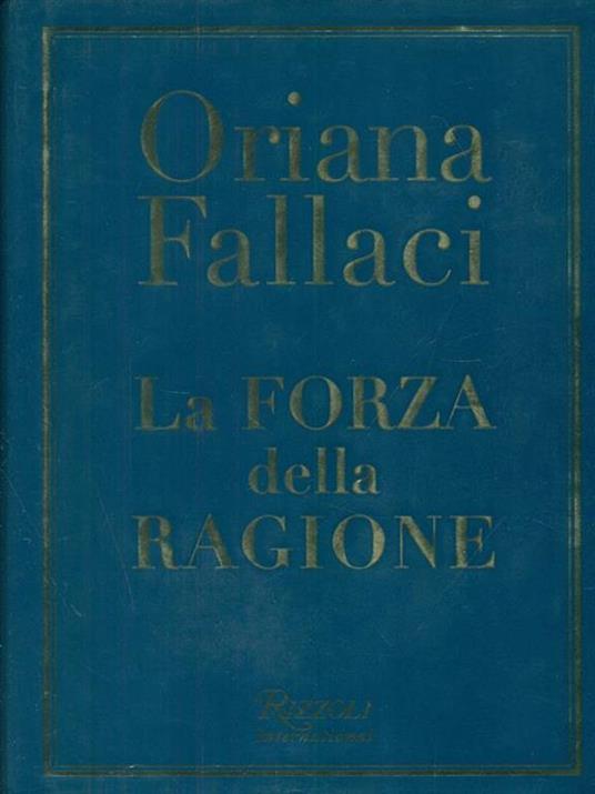 La forza della ragione - Oriana Fallaci - copertina