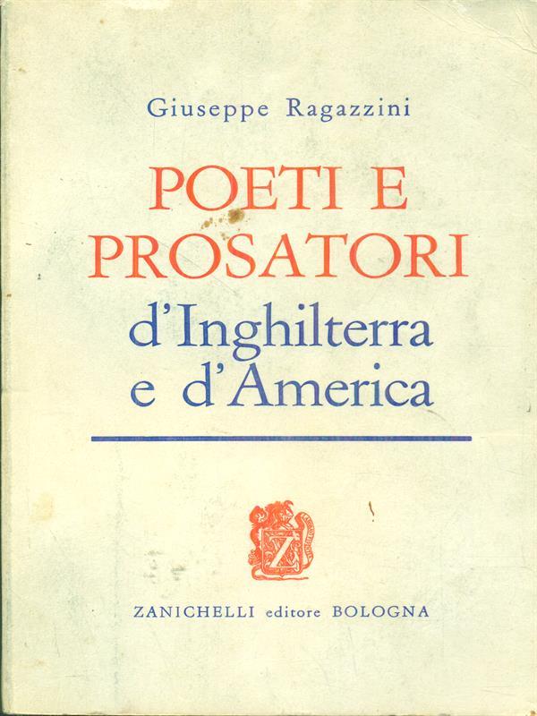 Poeti e prosatori d'Inghilterra e d'America