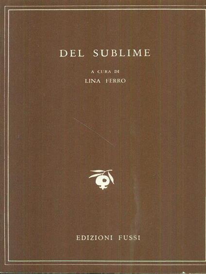 Del sublime - Lina Ferro - copertina