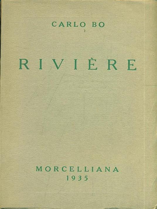 Riviere - Carlo Bo - copertina