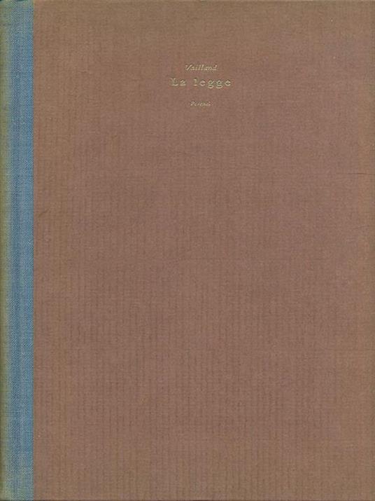 La legge - Roger Vailland - copertina