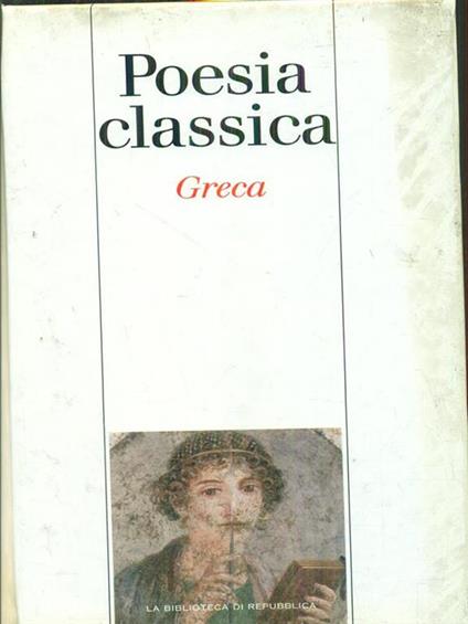 Poesia classica greca - copertina