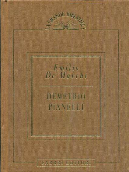 Demetrio pianelli - Emilio De Marchi - copertina