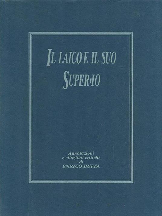Il laico e il suo Super-io - copertina