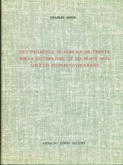 De l'influence du Concile de Trente - copertina