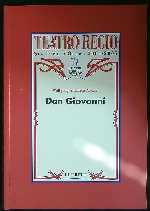 Don Giovanni. Teatro regio Torino stagione d'opera 1998-99
