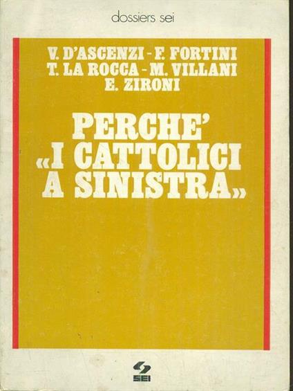 Perché i cattolici a sinistra - copertina