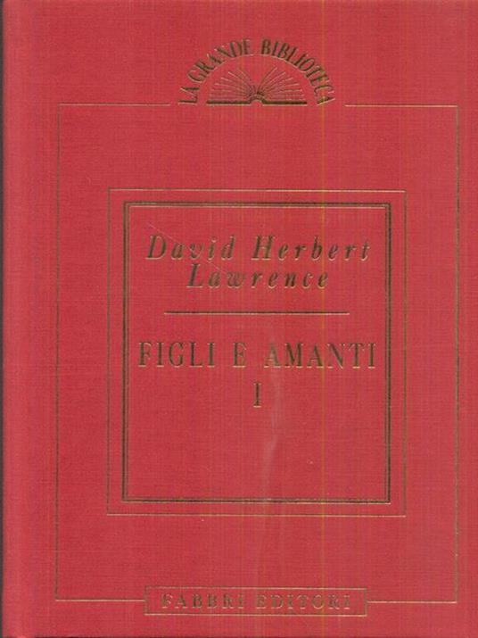 Figli e amanti - David Herbert Lawrence - copertina