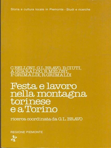 Festa e lavoro nella montagna torinese e a Torino - copertina