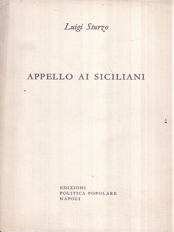 Appello ai siciliani