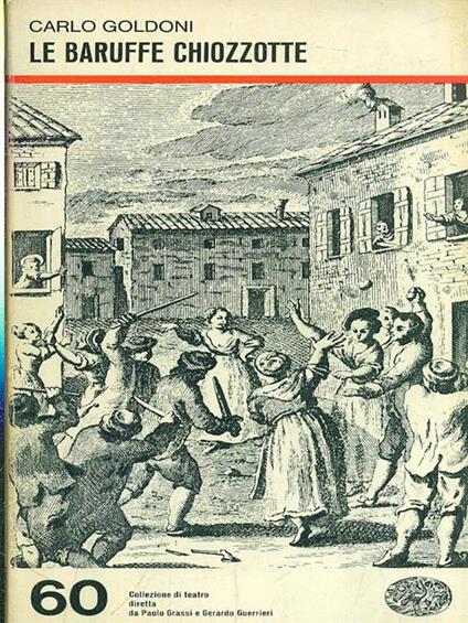 Le baruffe chiozzotte - Carlo Goldoni - copertina