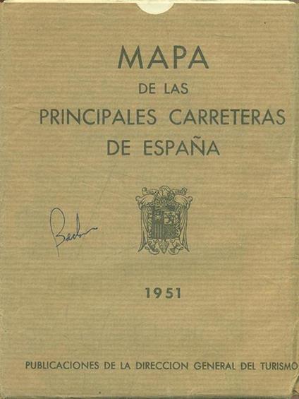 Mapa de las principales carreteras deEspana - copertina