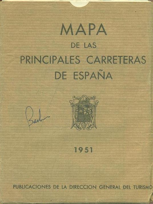 Mapa de las principales carreteras deEspana - copertina