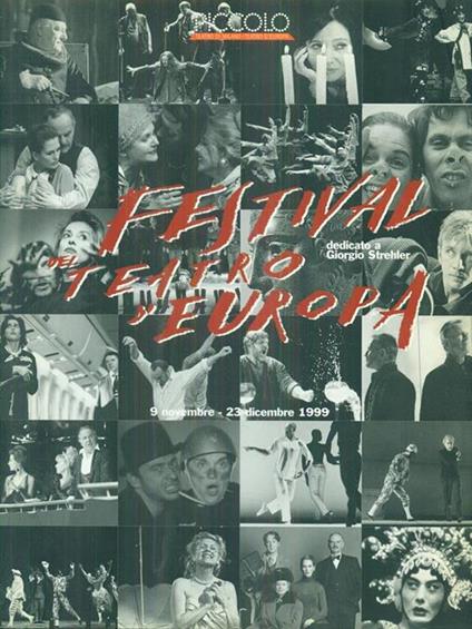 Festival del teatro d'Europa Milano 9 novembre - 23 dicembre 1999 - copertina