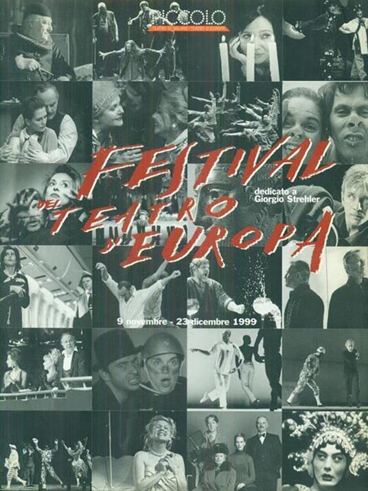 Festival del teatro d'Europa Milano 9 novembre - 23 dicembre 1999 - copertina