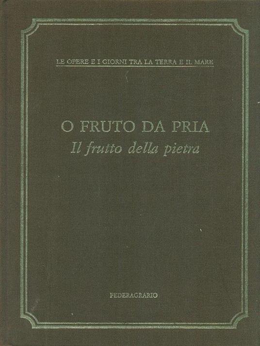 O fruto da pria - Il frutto della pietra - copertina