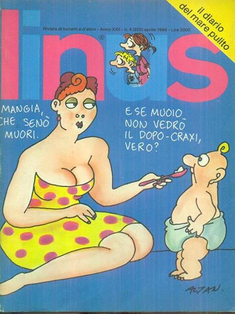 Linus 4 / aprile 1986 - copertina