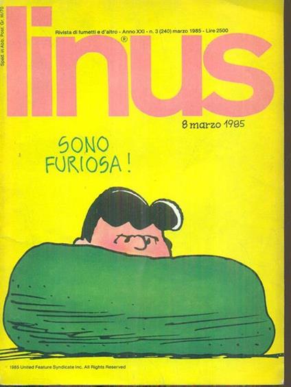 Linus 3 / marzo 1985 - copertina